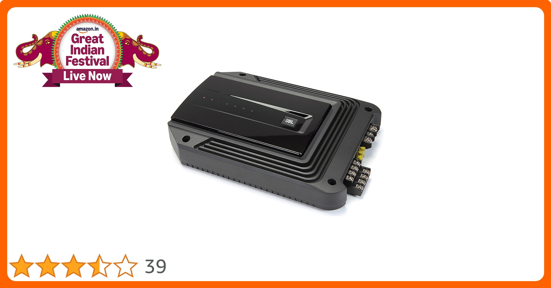 JBL by HARWAN GX-A604 パワーアンプ JBL GX-A604 4-channel car amplifier — 60 watts RMS x 4 at